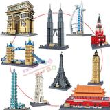 城市世界著名建筑模型拼装积木儿童益智玩具6-8-10-14岁以上男孩