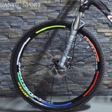 山地车轮胎反光贴捷安特自行车车轮钢圈贴纸夜间单车骑行装备配件