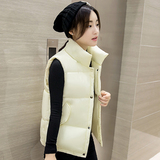 青少年学生棉衣马甲女短款韩版修身显瘦加厚时尚羽绒棉服秋冬外套
