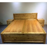 老榆木床全实木双人床原木卧室家具中式仿古婚床1.8米现代实木床