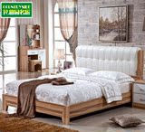 简约板式床卧室双人床1.5米1.8米气动高箱储物床实木质收纳床包邮
