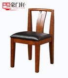 实木餐椅家用靠背橡木简约现代中式原木酒店餐厅椅子整装特价