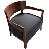 实木沙发椅北欧单人沙发椅现代简约阳台休闲椅设计师北欧客厅家具