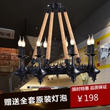 创意特色复古家庭麻绳灯具 美式欧式餐厅咖啡厅酒吧特价工程吊灯