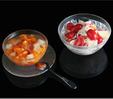 无铅玻璃甜品碗套装米饭沙冰水果沙拉碗盘甜品冰淇淋碗瓜子小吃碟