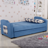 布艺折叠沙发床1.2 1.5 1.8米小户型多功能储物双人组合书房沙发