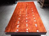巴花大板原木实木大板精品纹路办公桌书桌会议自然边169-73-8.8