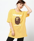日本代购BAPE APE HEAD BIG SIZE TEE女装宽松款猿人头T恤 0723