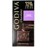 美国原装进口Godiva歌帝梵高端72%黑巧克力排块100G零食礼品