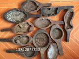 包邮民俗老物件漫咖啡桌上烟灰盒月饼模具木质老月饼模子手工雕刻
