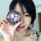 新版正品韩国雪花秀 气垫BB 樱花限量版粉底 保湿防晒2个送化妆包