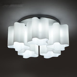 现代简约客厅吸顶灯大气创意个性艺术卧室6头玻璃云朵吸顶灯