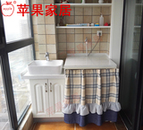 郑州橱柜定制定做阳台洗衣洗柜欧式衣柜订做放洗衣机的柜子