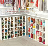 北京白色创意多格鞋柜储物柜简约超薄小户型鞋架多功能包包柜定制
