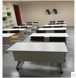北京办公家具办公桌简约现代课桌培训阅览桌职员长条折叠桌椅组合