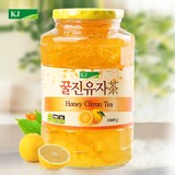 韩国原装进口KJ/国际蜂蜜柚子茶1000g休闲果味冲饮品75%柚子含量