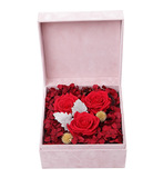 进口保鲜花永生花玻璃罩玫瑰花礼盒创意礼品女生生日礼物浪漫送男