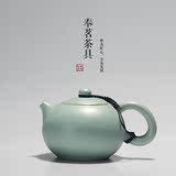 西施壶全手工正品汝窑功夫茶具茶壶可养开片汝瓷单壶陶瓷泡茶器