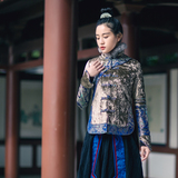 素萝 奉天 原创设计民族风女装2015冬季新款长袖棉衣短款棉袄外套