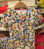 香港迪士尼代购 乐园十周年特款 米奇上衣 成人T恤 短袖休闲衬衫