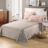 正品单件床单双人单人宿舍纯棉床单被单100%全棉斜纹1.5m1.8m2.0m