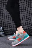 韩版574N字鞋女鞋牛仔布复古休闲鞋跑步运动鞋灰色织物学生鞋潮鞋
