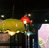 loft复古怀旧民国老上海吊灯咖啡厅西餐厅飘窗单头玻璃灯罩吊灯
