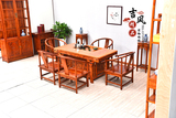 中式实木功夫茶桌椅组合Y款多功能中式简易将军茶台茶桌特价