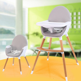 科库儿童餐椅宝宝座椅餐桌椅多功能婴儿绑带实木座椅高脚榉木餐椅