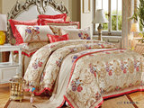 别墅床上用品十件套蓝色奢华床盖四六七八多件套欧式床品样板房间
