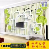 大型3d无缝壁画客厅沙发电视背景墙纸壁纸无妨布简约抽象树壁画