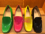 skap圣伽步专柜正品2014款头层牛皮休闲平跟单鞋包子女鞋10410091