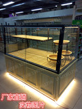 新款 铁艺烤漆弧形面包柜 边柜 中岛柜 蛋糕柜 展示柜 陈列柜货架