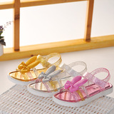 夏季儿童凉鞋大中小童女童透明水晶果冻公主鞋沙滩鞋凉拖鞋塑料鞋