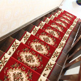 欧式实木楼梯踏步垫 免胶自吸防滑长方形脚垫 婚庆红地毯地垫定制