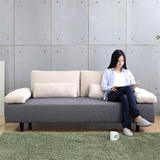 日式三人双人小户型布艺沙发宜家客厅可拆洗布沙发床创意乳胶沙发