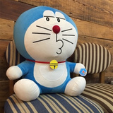 正版哆啦a梦公仔机器猫毛绒玩具蓝胖子叮当猫抱枕送女生生日礼物