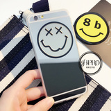 韩国GD笑脸 苹果6s手机壳iPhone6/plus保护套创意镜面防摔情侣潮