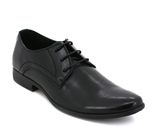 外贸原单Bata黑色系带简约英伦休闲商务大码皮鞋男式轻便舒适单鞋