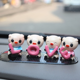 汽车创意树脂小玩偶饰品车内可爱卡通love小猪摆件装饰品小和尚禅