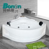 Bonen/博纳恩亚克力浴缸双人浴缸五件套冲浪按摩浴缸1.3米