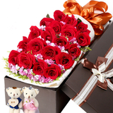 红玫瑰花礼盒鲜花速递全国合肥北京上海南京西安广州同城生日送花