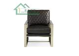 简约金属框架可调节沙发椅美式后现代皮革休闲椅欧式单人椅可定制