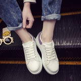 韩国ulzzang运动鞋女夏韩版学院风跑步鞋白色原宿透气板鞋女学生