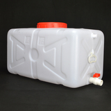 水箱加厚塑料大水桶储水桶家用白色塑料桶带龙头卧式方桶食品级桶