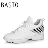 聚BASTO/百思图2016秋季专柜同款内增高运动风女鞋单鞋16C65CM6
