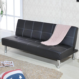 多功能皮沙发床简易两用办公室客厅1.5米1.8单双人三人皮艺可折叠