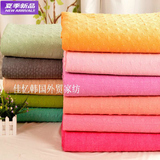新款韩国正品原单纯色绗缝珍珠砂洗夏凉被空调被床垫床盖床上用品