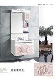 欧式雕花PVC浴室柜组合卫生间挂墙式洗脸盆洗手盆台盆洗簌台组合