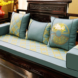 中式古典刺绣红木沙发坐垫实木家具座垫官帽圈椅罗汉床海绵垫定制
